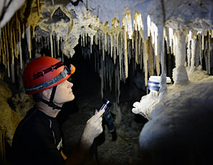 Selecting test locations. (Photo courtesy of Monica Wnuk)