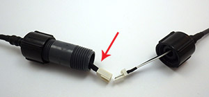 Make sure your wires are long enough to extend past the nipple, or you wont be able to make the connection!