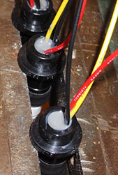 Remove the cone washer before filling adapter with epoxy