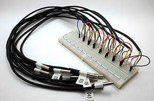 You will need to crimp the ends and give each sensor a serial number, but don't label the sensor itself as I have in this photo or the will fall off during the steam point testing.