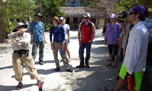 Officially this was an introduction to beach facies mapping, but it looks more like geosci Kung Fu to me.