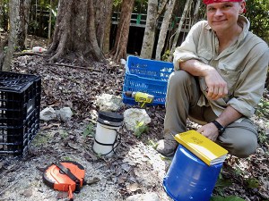A borehole installation for one of the dual pressure sensor loggers