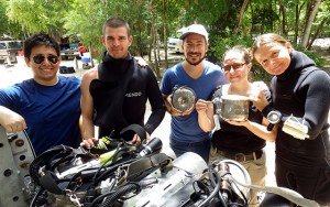 Peter Carlin, Jeff Clark, Alex, Trish, and Gosia.